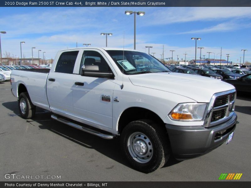 Bright White / Dark Slate/Medium Graystone 2010 Dodge Ram 2500 ST Crew Cab 4x4