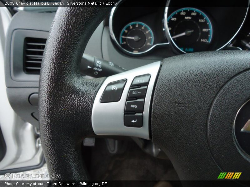 Silverstone Metallic / Ebony 2008 Chevrolet Malibu LT Sedan