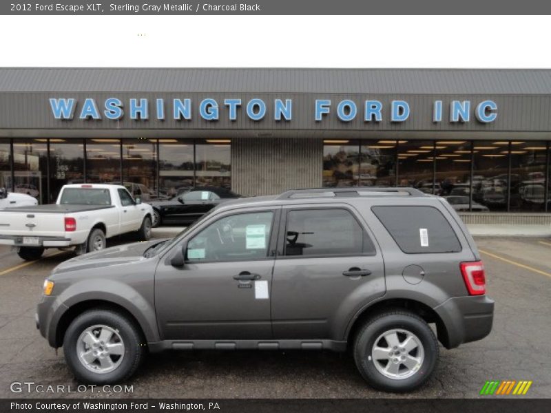 Sterling Gray Metallic / Charcoal Black 2012 Ford Escape XLT