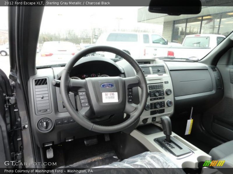 Sterling Gray Metallic / Charcoal Black 2012 Ford Escape XLT