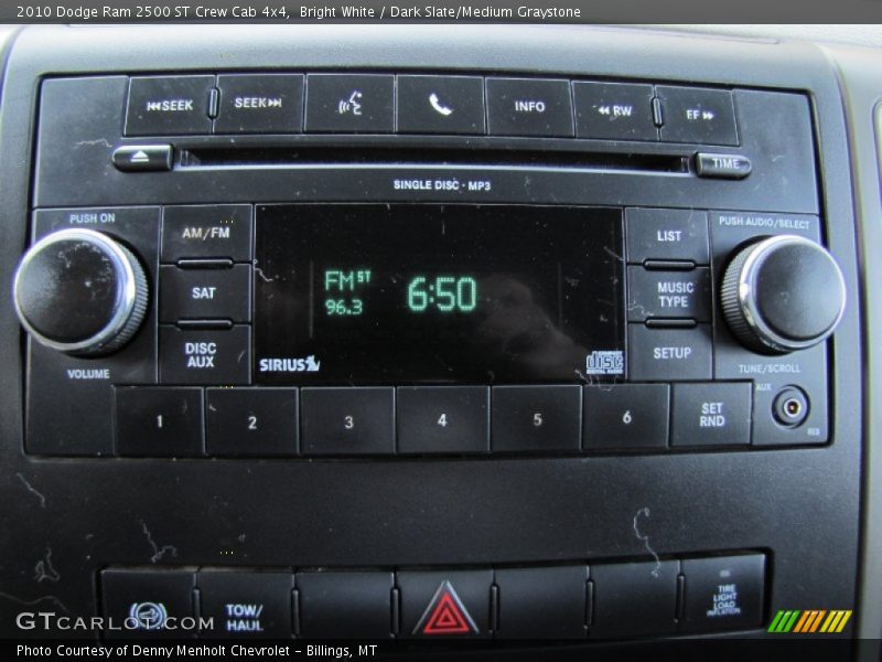 Bright White / Dark Slate/Medium Graystone 2010 Dodge Ram 2500 ST Crew Cab 4x4