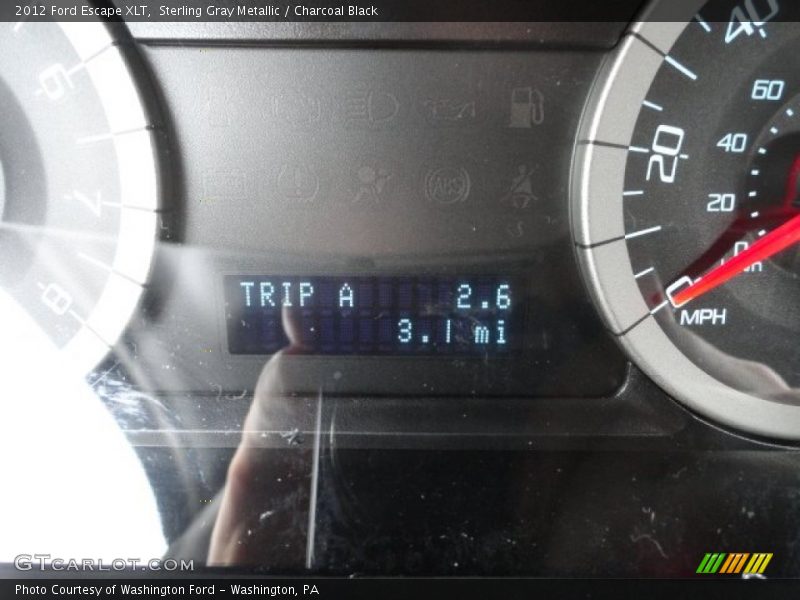 Sterling Gray Metallic / Charcoal Black 2012 Ford Escape XLT