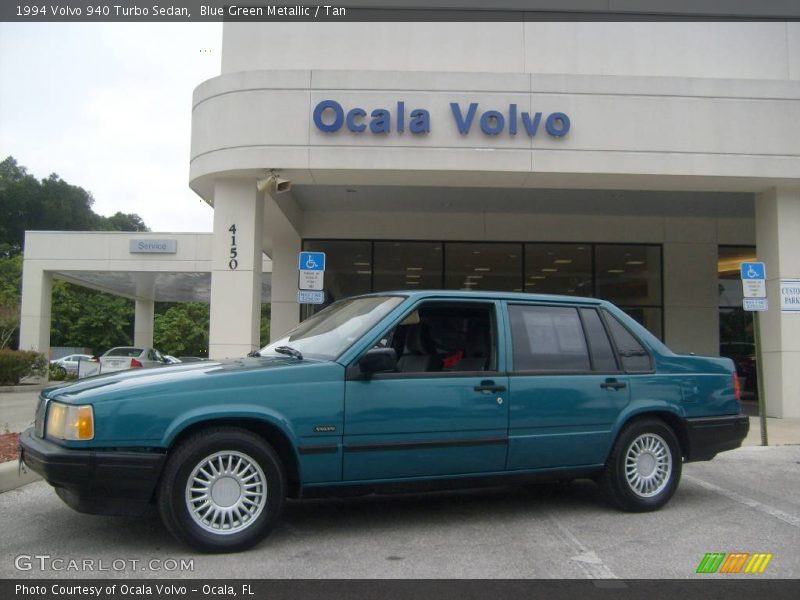 Blue Green Metallic / Tan 1994 Volvo 940 Turbo Sedan