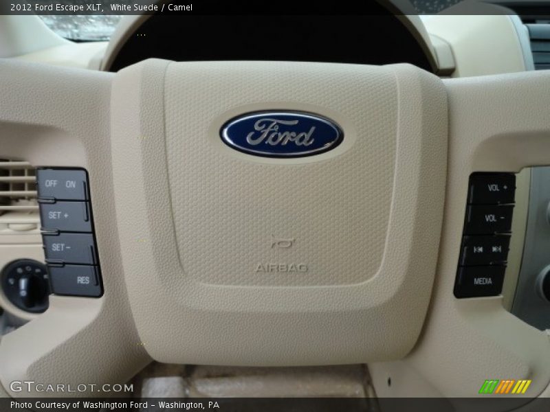 White Suede / Camel 2012 Ford Escape XLT