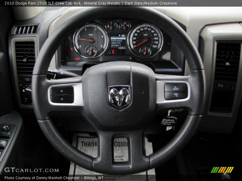 Mineral Gray Metallic / Dark Slate/Medium Graystone 2010 Dodge Ram 2500 SLT Crew Cab 4x4