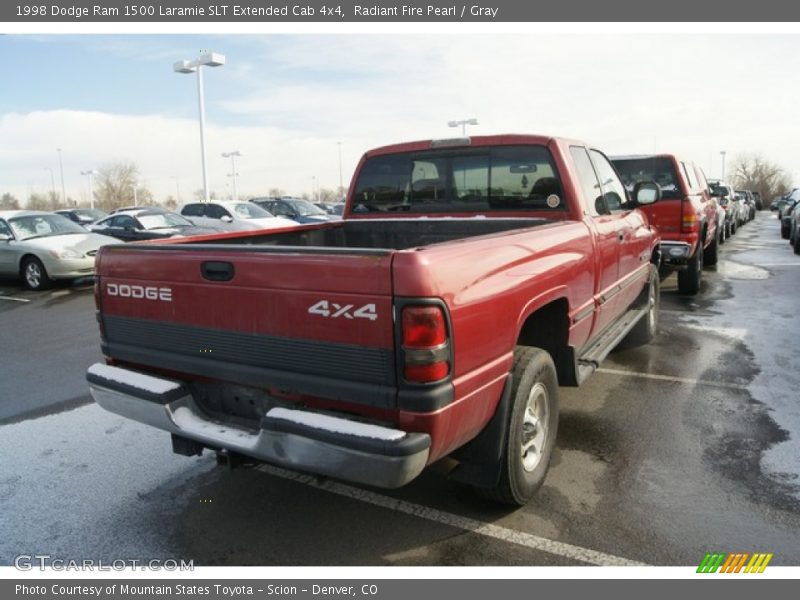 Radiant Fire Pearl / Gray 1998 Dodge Ram 1500 Laramie SLT Extended Cab 4x4