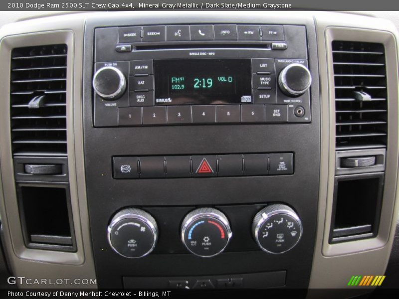 Mineral Gray Metallic / Dark Slate/Medium Graystone 2010 Dodge Ram 2500 SLT Crew Cab 4x4