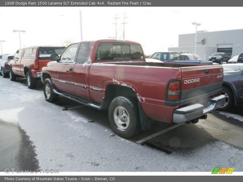 Radiant Fire Pearl / Gray 1998 Dodge Ram 1500 Laramie SLT Extended Cab 4x4