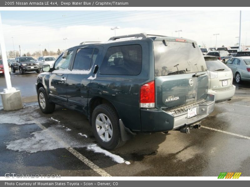 Deep Water Blue / Graphite/Titanium 2005 Nissan Armada LE 4x4