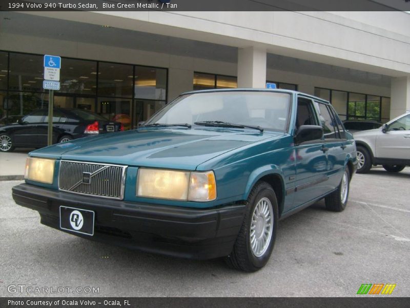 Blue Green Metallic / Tan 1994 Volvo 940 Turbo Sedan