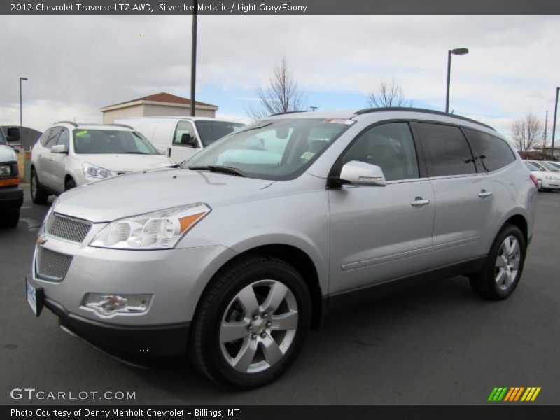 Silver Ice Metallic / Light Gray/Ebony 2012 Chevrolet Traverse LTZ AWD