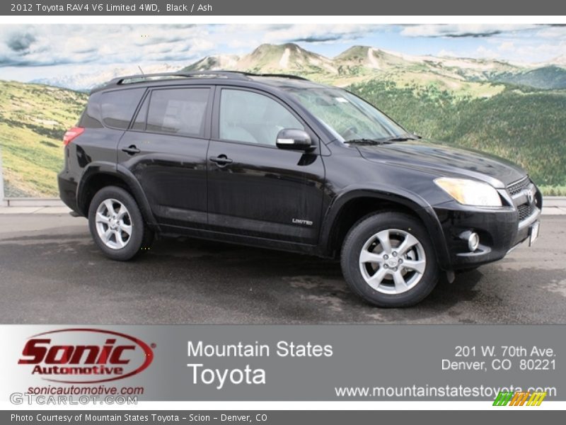 Black / Ash 2012 Toyota RAV4 V6 Limited 4WD