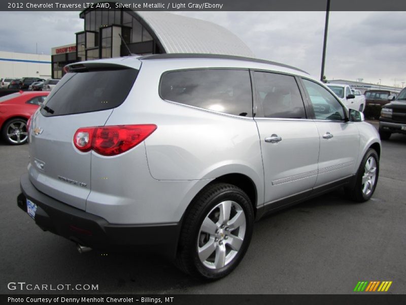 Silver Ice Metallic / Light Gray/Ebony 2012 Chevrolet Traverse LTZ AWD