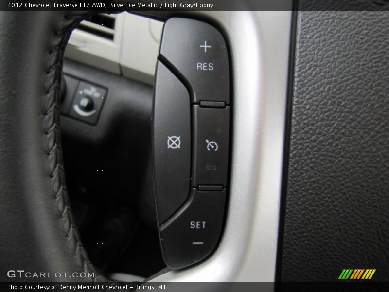 Silver Ice Metallic / Light Gray/Ebony 2012 Chevrolet Traverse LTZ AWD