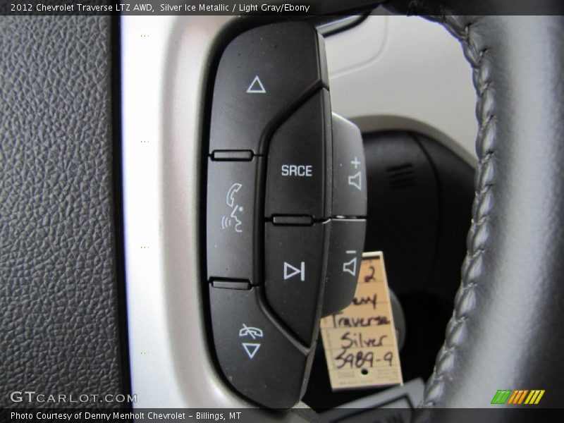 Silver Ice Metallic / Light Gray/Ebony 2012 Chevrolet Traverse LTZ AWD