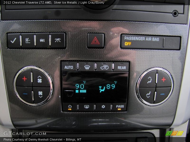 Controls of 2012 Traverse LTZ AWD