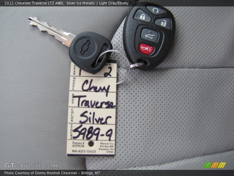Keys of 2012 Traverse LTZ AWD