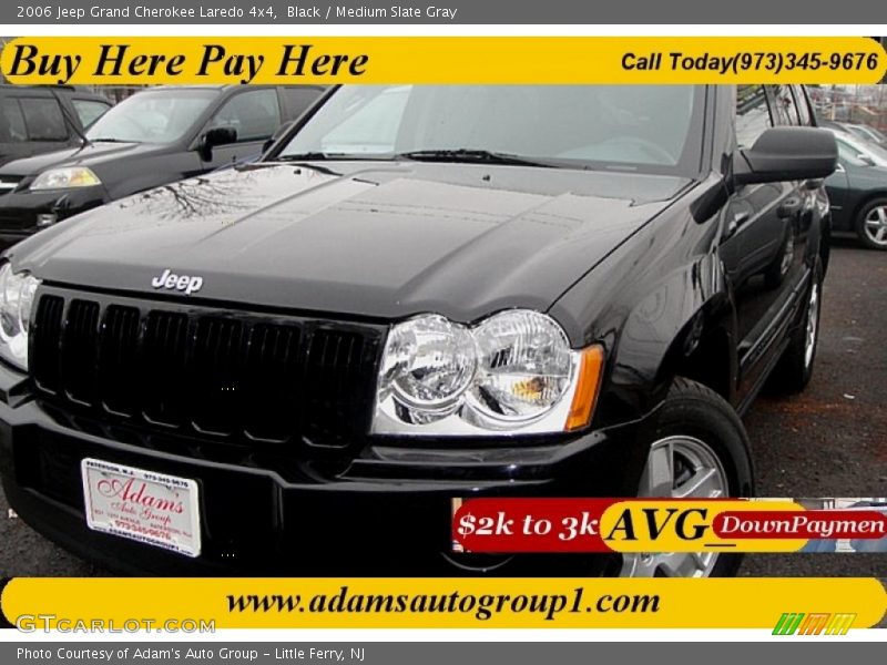 Black / Medium Slate Gray 2006 Jeep Grand Cherokee Laredo 4x4
