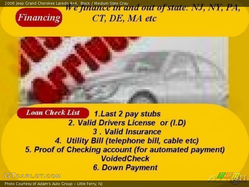 Black / Medium Slate Gray 2006 Jeep Grand Cherokee Laredo 4x4