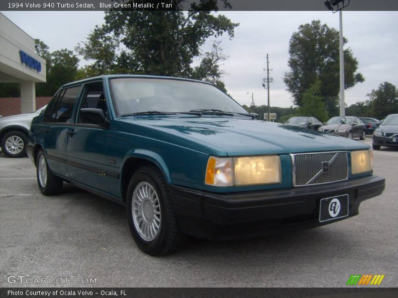 Blue Green Metallic / Tan 1994 Volvo 940 Turbo Sedan