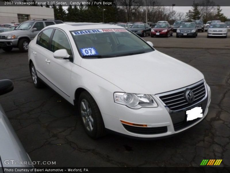 Candy White / Pure Beige 2007 Volkswagen Passat 2.0T Sedan