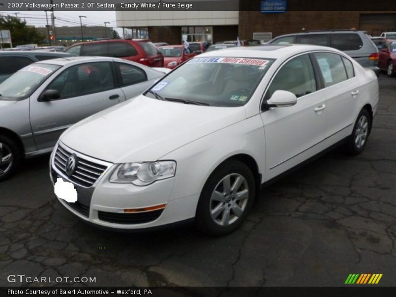 Candy White / Pure Beige 2007 Volkswagen Passat 2.0T Sedan