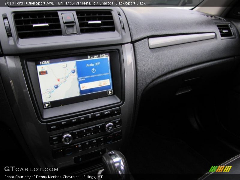 Brilliant Silver Metallic / Charcoal Black/Sport Black 2010 Ford Fusion Sport AWD
