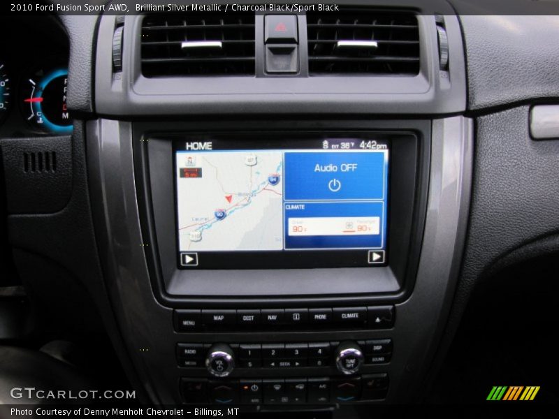 Brilliant Silver Metallic / Charcoal Black/Sport Black 2010 Ford Fusion Sport AWD