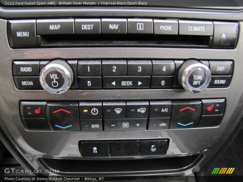 Controls of 2010 Fusion Sport AWD