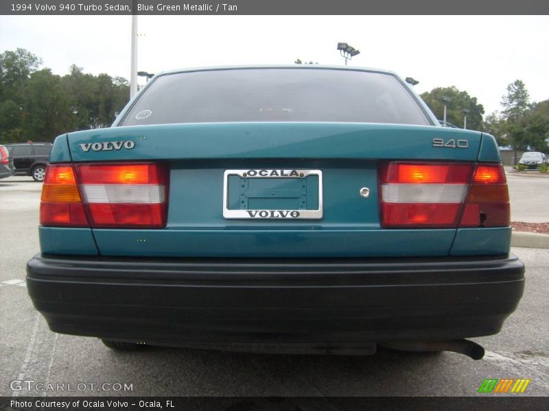 Blue Green Metallic / Tan 1994 Volvo 940 Turbo Sedan