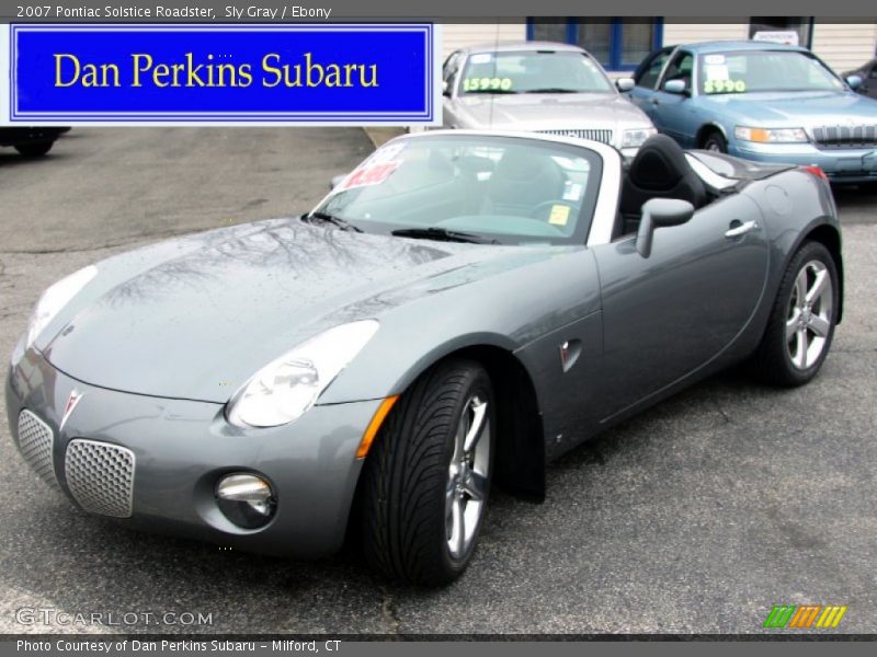 Sly Gray / Ebony 2007 Pontiac Solstice Roadster
