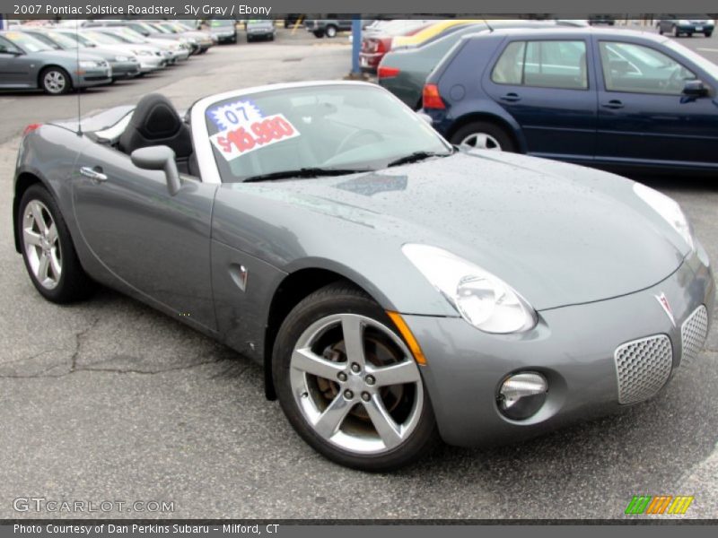 Sly Gray / Ebony 2007 Pontiac Solstice Roadster