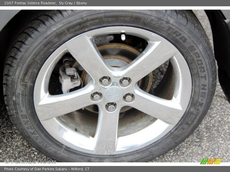 Sly Gray / Ebony 2007 Pontiac Solstice Roadster