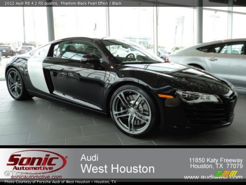 Phantom Black Pearl Effect / Black 2012 Audi R8 4.2 FSI quattro