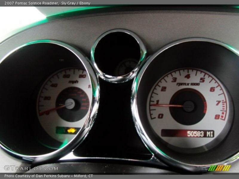Sly Gray / Ebony 2007 Pontiac Solstice Roadster