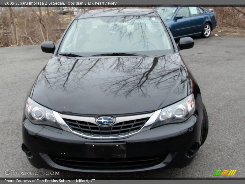 Obsidian Black Pearl / Ivory 2009 Subaru Impreza 2.5i Sedan