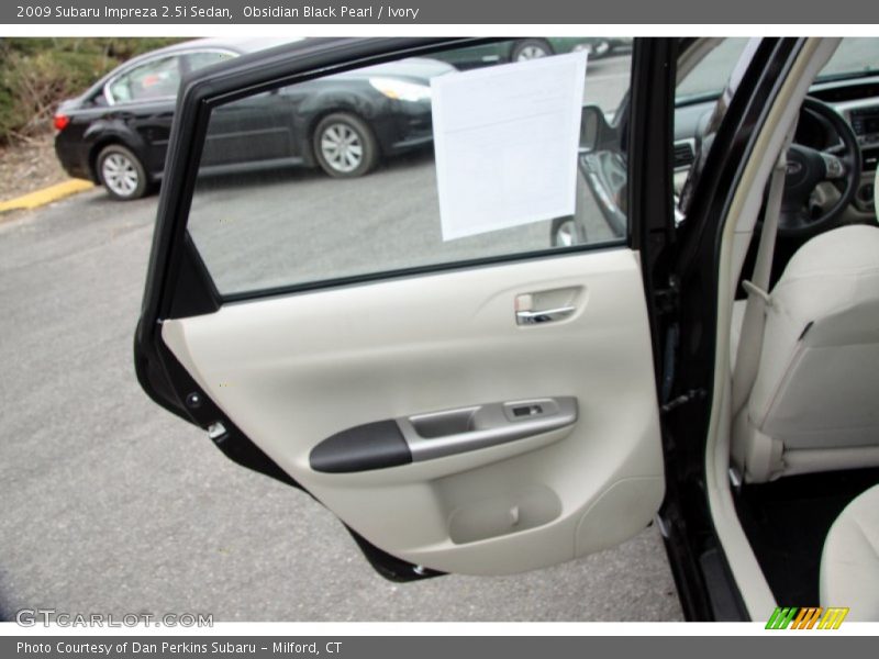 Obsidian Black Pearl / Ivory 2009 Subaru Impreza 2.5i Sedan