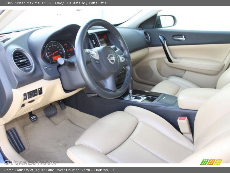 Navy Blue Metallic / Caffe Latte 2009 Nissan Maxima 3.5 SV