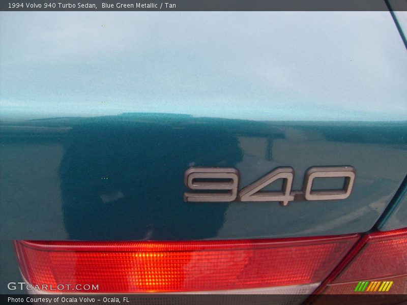 Blue Green Metallic / Tan 1994 Volvo 940 Turbo Sedan