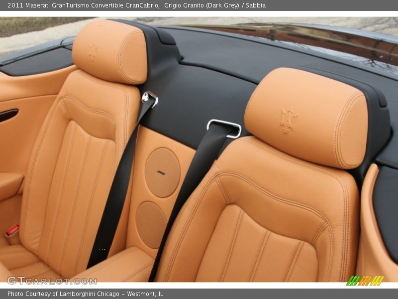 Rear Seat of 2011 GranTurismo Convertible GranCabrio