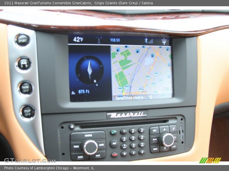 Navigation of 2011 GranTurismo Convertible GranCabrio