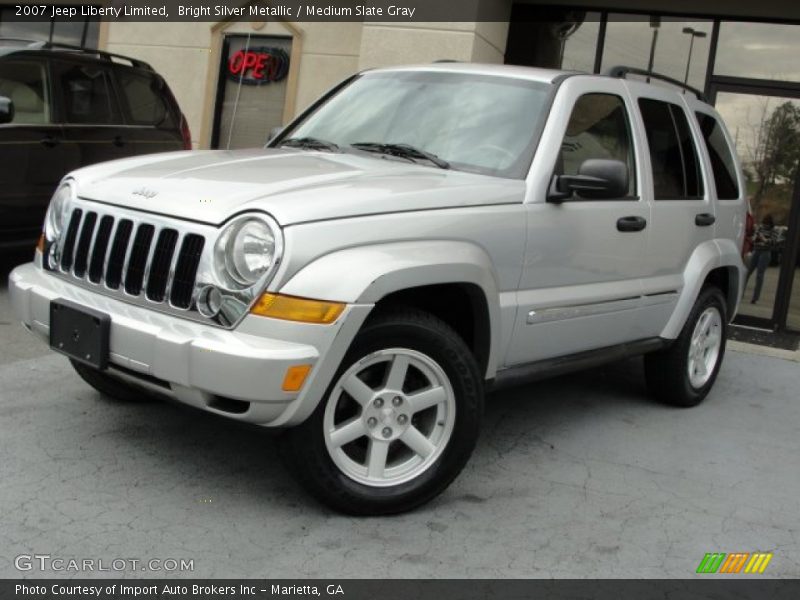 Bright Silver Metallic / Medium Slate Gray 2007 Jeep Liberty Limited