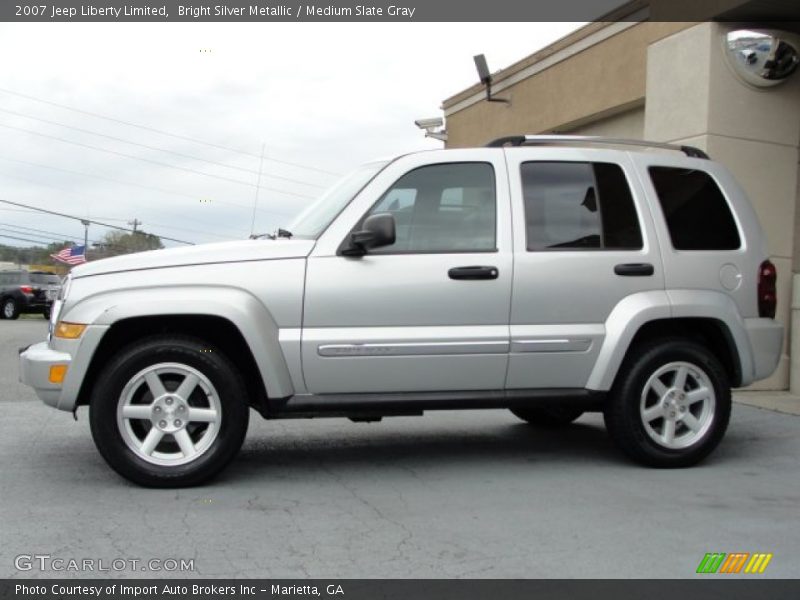 Bright Silver Metallic / Medium Slate Gray 2007 Jeep Liberty Limited
