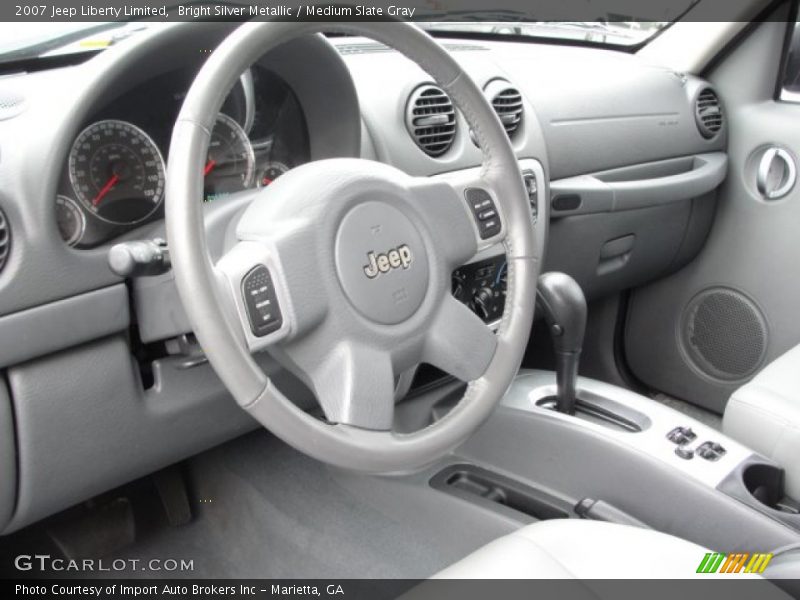 Bright Silver Metallic / Medium Slate Gray 2007 Jeep Liberty Limited