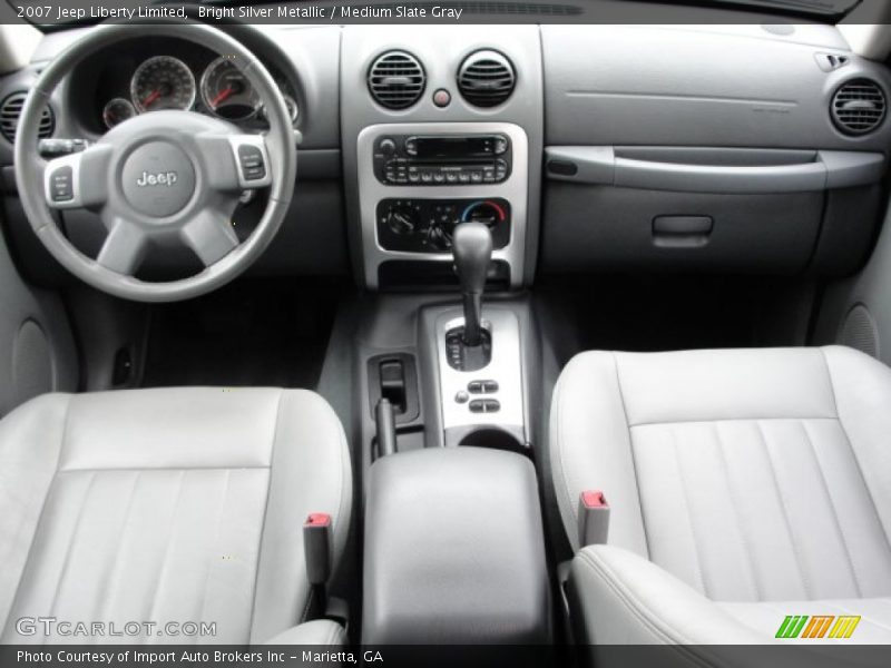 Bright Silver Metallic / Medium Slate Gray 2007 Jeep Liberty Limited