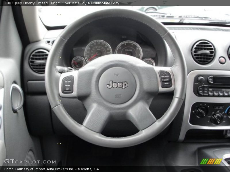 Bright Silver Metallic / Medium Slate Gray 2007 Jeep Liberty Limited