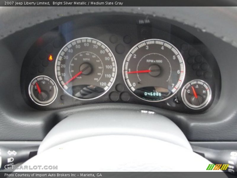 Bright Silver Metallic / Medium Slate Gray 2007 Jeep Liberty Limited