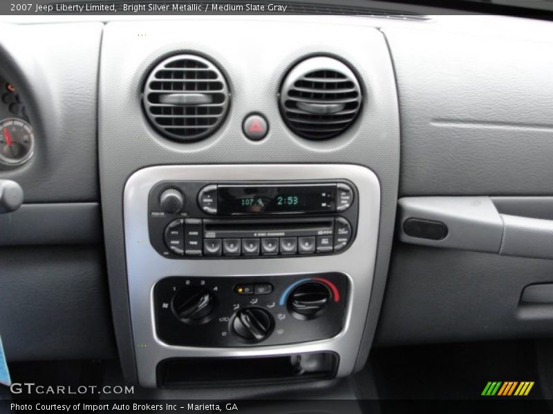Bright Silver Metallic / Medium Slate Gray 2007 Jeep Liberty Limited