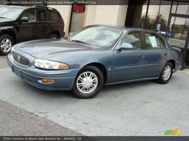 Titanium Blue Metallic / Medium Gray 2002 Buick LeSabre Custom