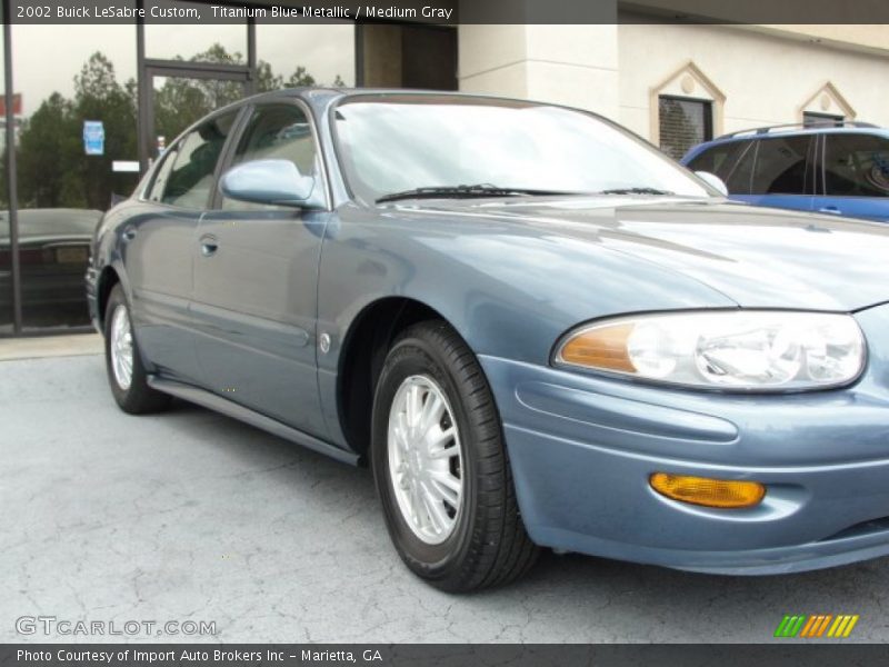 Titanium Blue Metallic / Medium Gray 2002 Buick LeSabre Custom